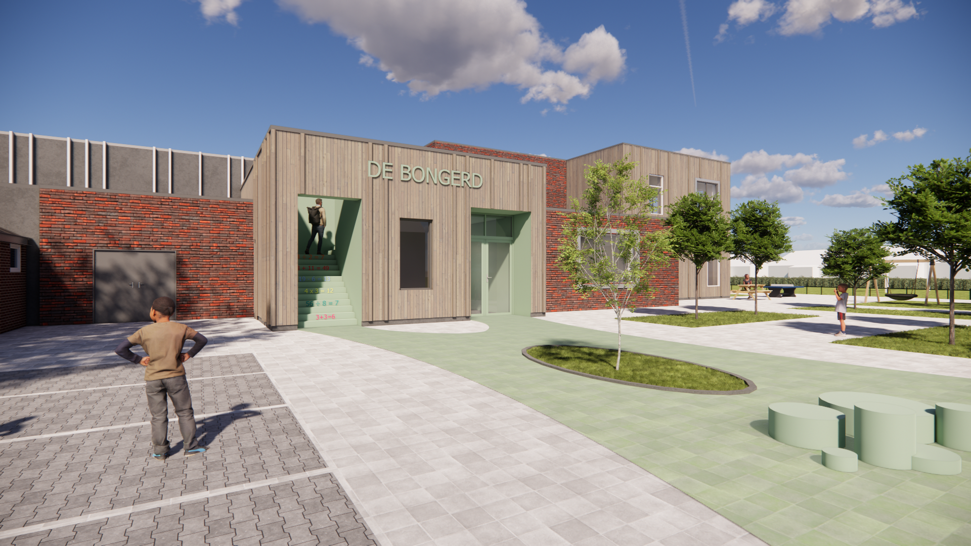 Uitbreiding basisschool MFA Terwolde gemeente Voorst, ontworpen door Factor Architecten