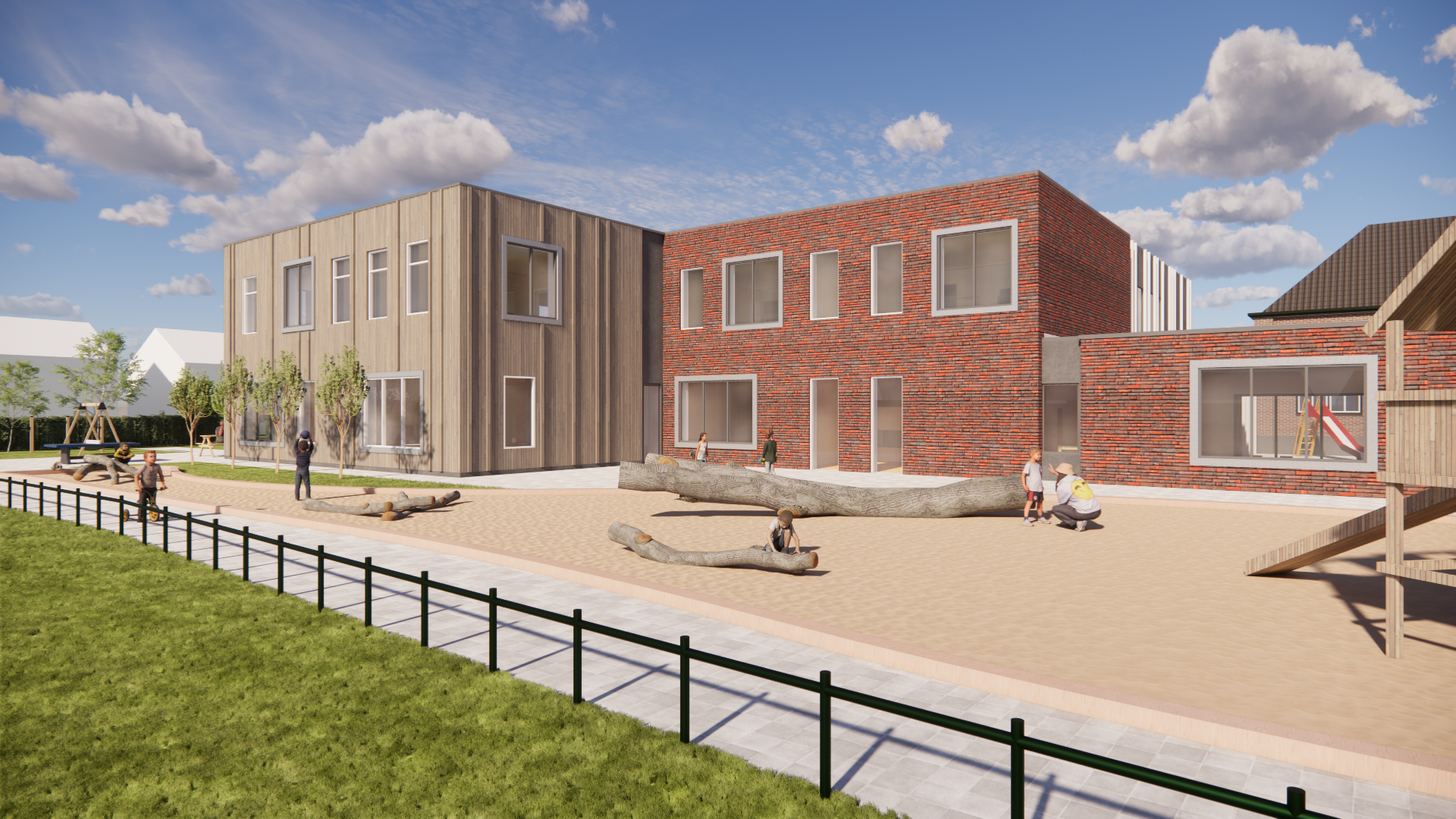 Uitbreiding basisschool MFA Terwolde gemeente Voorst, ontworpen door Factor Architecten